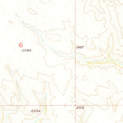 United States Geological Survey Bullhead, SD (1956, 24000-Scale) digital map
