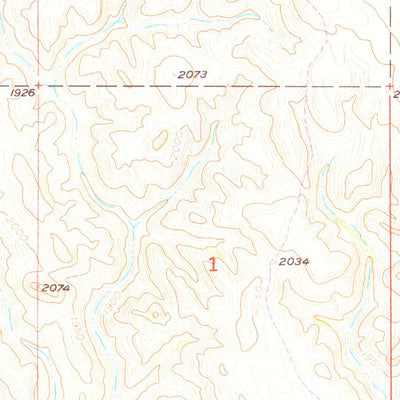 United States Geological Survey Bullhead, SD (1956, 24000-Scale) digital map