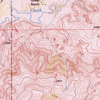 United States Geological Survey Bullion Butte, ND (1997, 24000-Scale) digital map