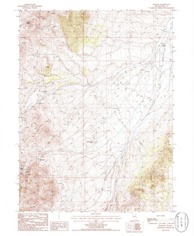 United States Geological Survey Bullion, NV (1985, 24000-Scale) digital map