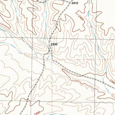 United States Geological Survey Bullis Gap NE, TX (1983, 24000-Scale) digital map