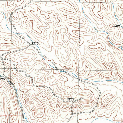 United States Geological Survey Bullis Gap NE, TX (1983, 24000-Scale) digital map