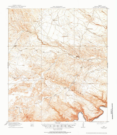 United States Geological Survey Bullis Gap, TX (1918, 62500-Scale) digital map