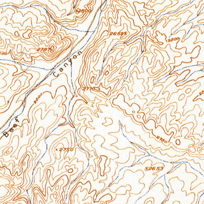United States Geological Survey Bullis Gap, TX (1918, 62500-Scale) digital map