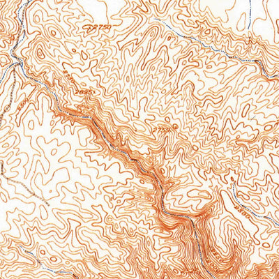United States Geological Survey Bullis Gap, TX (1918, 62500-Scale) digital map