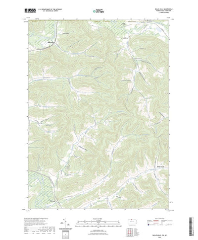 United States Geological Survey Bullis Mills, PA (2023, 24000-Scale) digital map