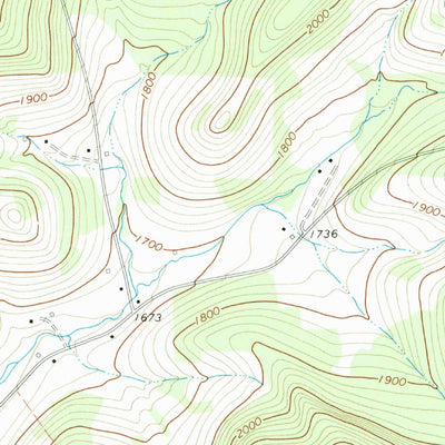 United States Geological Survey Bullis Mills, PA-NY (1970, 24000-Scale) digital map