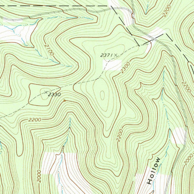 United States Geological Survey Bullis Mills, PA-NY (1970, 24000-Scale) digital map