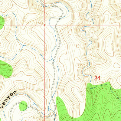 United States Geological Survey Bullis Spring Ranch, NM (1965, 24000-Scale) digital map
