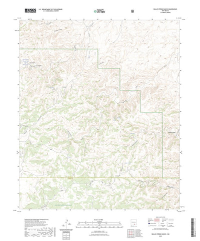 United States Geological Survey Bullis Spring Ranch, NM (2023, 24000-Scale) digital map