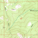 United States Geological Survey Bullrun Rock, OR (1972, 24000-Scale) digital map