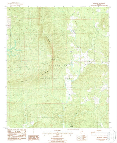 United States Geological Survey Bulls Gap, AL (1987, 24000-Scale) digital map