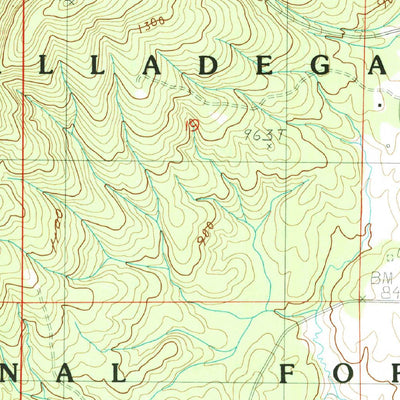 United States Geological Survey Bulls Gap, AL (1987, 24000-Scale) digital map