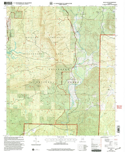 United States Geological Survey Bulls Gap, AL (2001, 24000-Scale) digital map