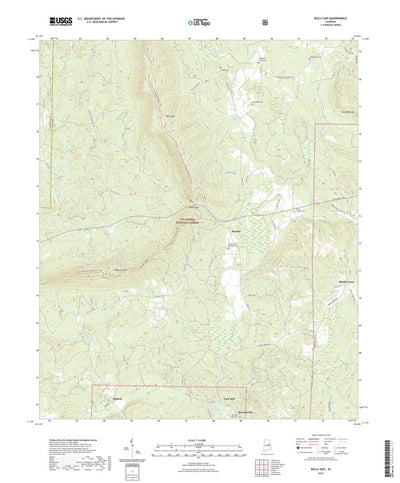 United States Geological Survey Bulls Gap, AL (2021, 24000-Scale) digital map