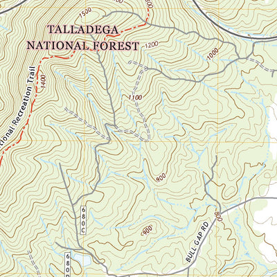 United States Geological Survey Bulls Gap, AL (2021, 24000-Scale) digital map