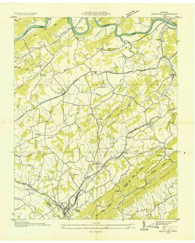 United States Geological Survey Bulls Gap, TN (1935, 24000-Scale) digital map