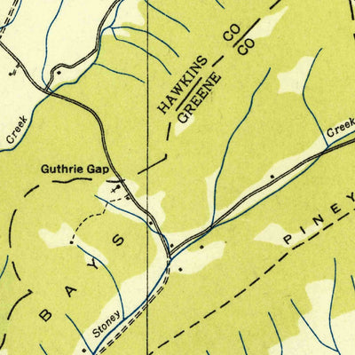 United States Geological Survey Bulls Gap, TN (1935, 24000-Scale) digital map