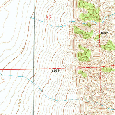United States Geological Survey Bulls Pass, UT (1968, 24000-Scale) digital map