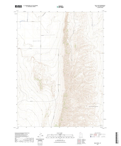 United States Geological Survey Bulls Pass, UT (2023, 24000-Scale) digital map