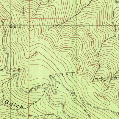 United States Geological Survey Bully Choop Mountain, CA (1982, 24000-Scale) digital map