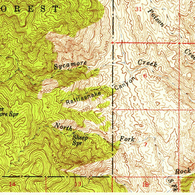 United States Geological Survey Bumblebee, AZ (1947, 62500-Scale) digital map