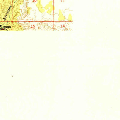 United States Geological Survey Bumblebee, AZ (1950, 62500-Scale) digital map