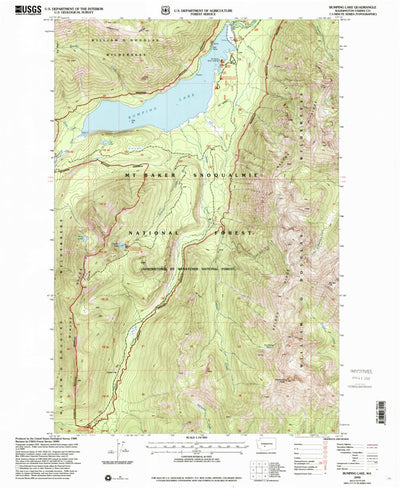 United States Geological Survey Bumping Lake, WA (2000, 24000-Scale) digital map