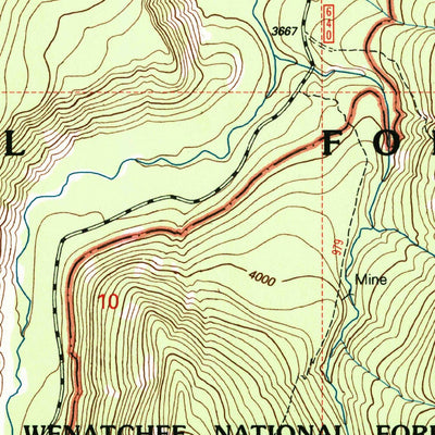 United States Geological Survey Bumping Lake, WA (2000, 24000-Scale) digital map