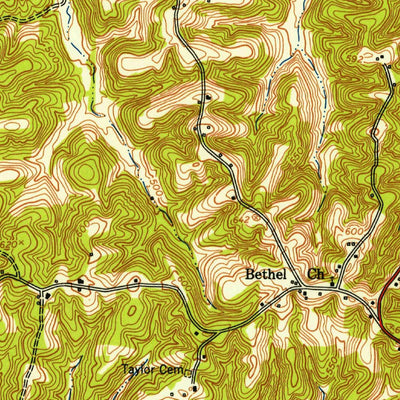 United States Geological Survey Bumpus Mills, TN (1951, 24000-Scale) digital map
