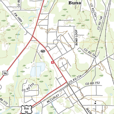 United States Geological Survey Buna, TX (2022, 24000-Scale) digital map