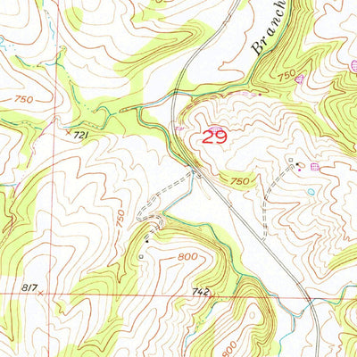 United States Geological Survey Bunceton, MO (1953, 24000-Scale) digital map