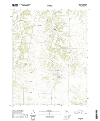 United States Geological Survey Bunceton, MO (2021, 24000-Scale) digital map