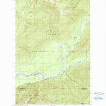 United States Geological Survey Bunch Lake, WA (1990, 24000-Scale) digital map