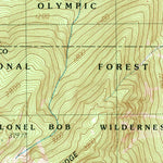 United States Geological Survey Bunch Lake, WA (1990, 24000-Scale) digital map