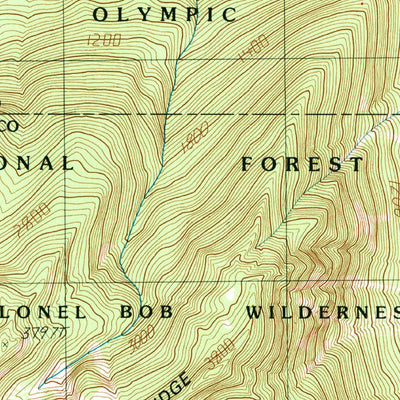 United States Geological Survey Bunch Lake, WA (1990, 24000-Scale) digital map