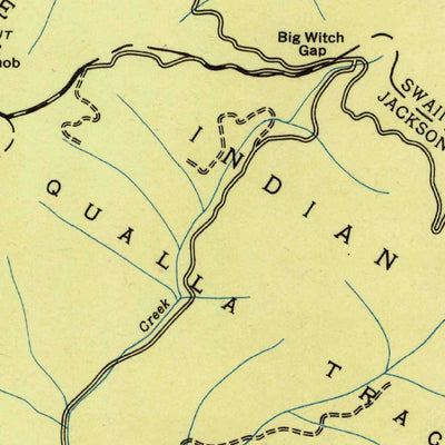 United States Geological Survey Bunches Bald, NC (1936, 24000-Scale) digital map