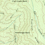 United States Geological Survey Bunches Bald, NC (1964, 24000-Scale) digital map