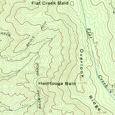 United States Geological Survey Bunches Bald, NC (1964, 24000-Scale) digital map