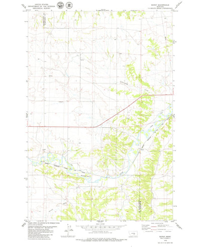 United States Geological Survey Bundy, MT (1979, 24000-Scale) digital map