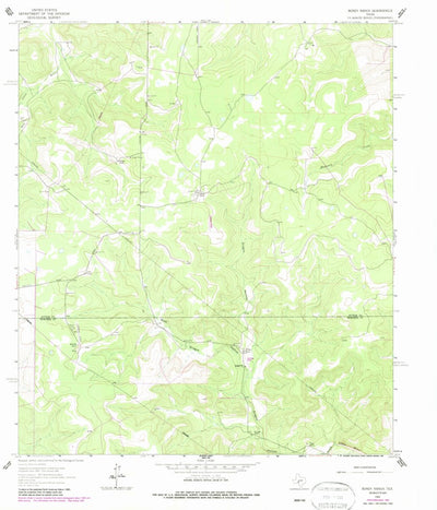United States Geological Survey Bundy Ranch, TX (1962, 24000-Scale) digital map