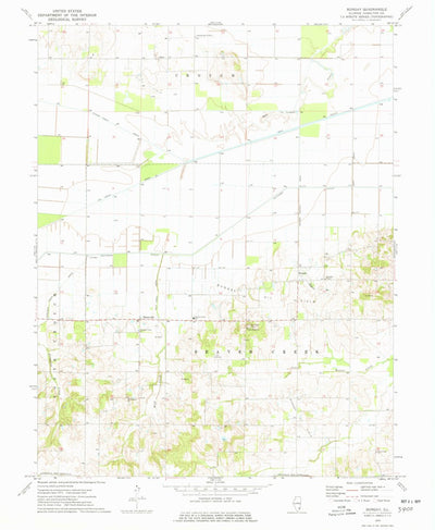 United States Geological Survey Bungay, IL (1974, 24000-Scale) digital map