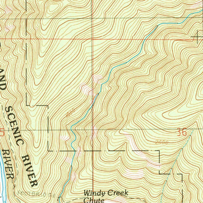 United States Geological Survey Bunker Creek, OR (1989, 24000-Scale) digital map