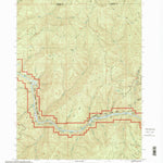 United States Geological Survey Bunker Creek, OR (1998, 24000-Scale) digital map