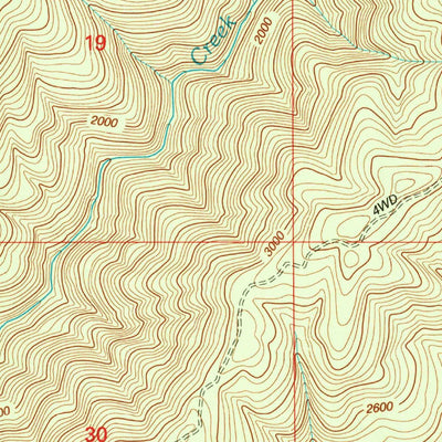 United States Geological Survey Bunker Creek, OR (1998, 24000-Scale) digital map