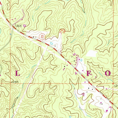 United States Geological Survey Bunker, MO (1967, 24000-Scale) digital map