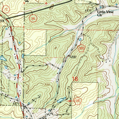 United States Geological Survey Bunker, MO (1999, 24000-Scale) digital map