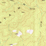 United States Geological Survey Bunker Peak, NV (1973, 24000-Scale) digital map