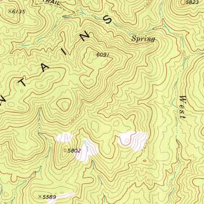 United States Geological Survey Bunker Peak, NV (1973, 24000-Scale) digital map