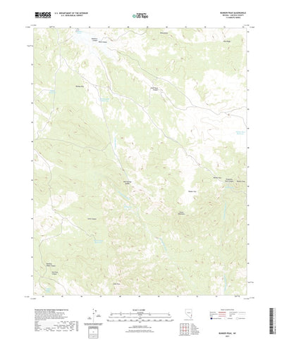 United States Geological Survey Bunker Peak, NV (2021, 24000-Scale) digital map